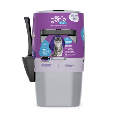 Litter Genie Plus Cat Litter Pail Disposal System Silver, 1ea/One Size