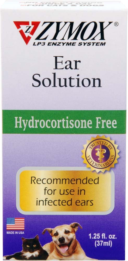 Zymox Ear Solution without Hydrocortisone 1.25oz 1ea/1.25 fl oz