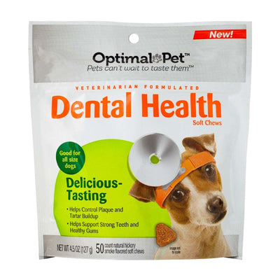 Nutri-Vet Optimal Pet Dental Soft Chews Hickory Smoke 1ea/4.5 oz, 50 ct