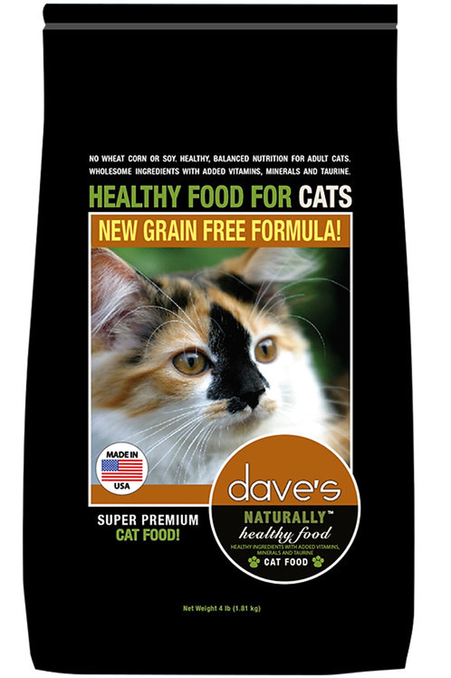 Daves Pet Food Naturally Healthy Adult Dry Cat Food 4 Lbs.