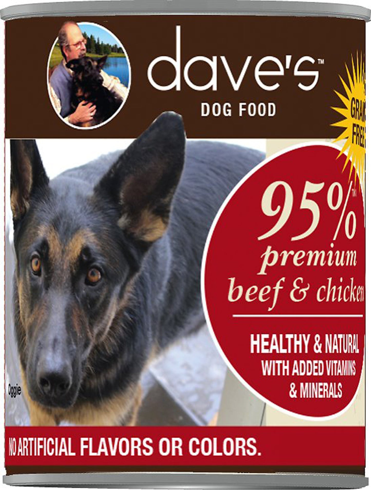 Daves Premium Beef & Chicken 95% Meat 13oz (Case Of 12)