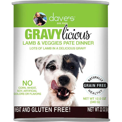 Dave's Cat's Dog Grain Free Gravylicious Lamb 12oz. (Case of 12)