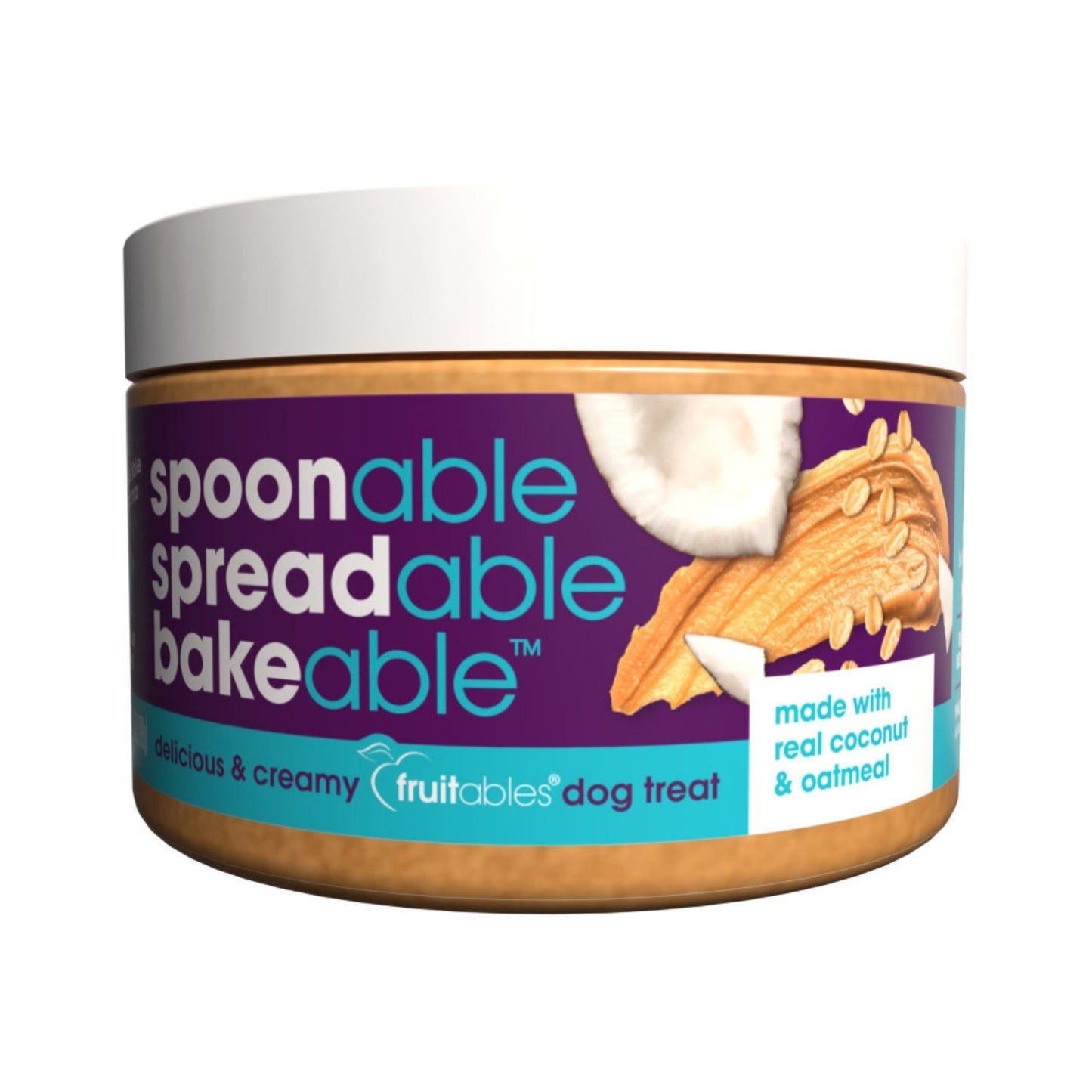 Fruitables Spreadables Creamy Dog Treat Real Coconut and Oatmeal, 1ea/7oz.