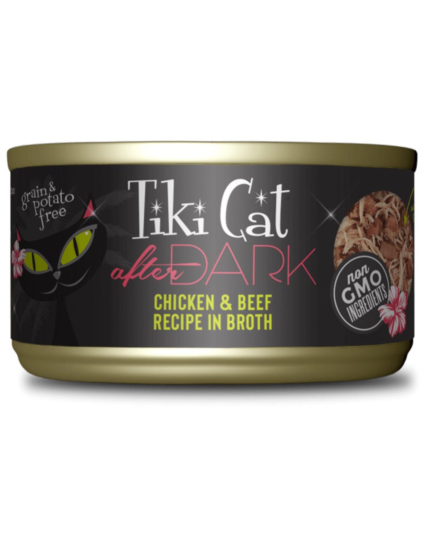 Tiki Pets Cat After Dark Chicken Beef 2.8oz. (Case of 12)