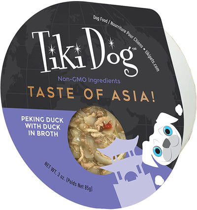 Tiki Pets Dog Gourmet Asia Chicken 3oz. (Case of 4)