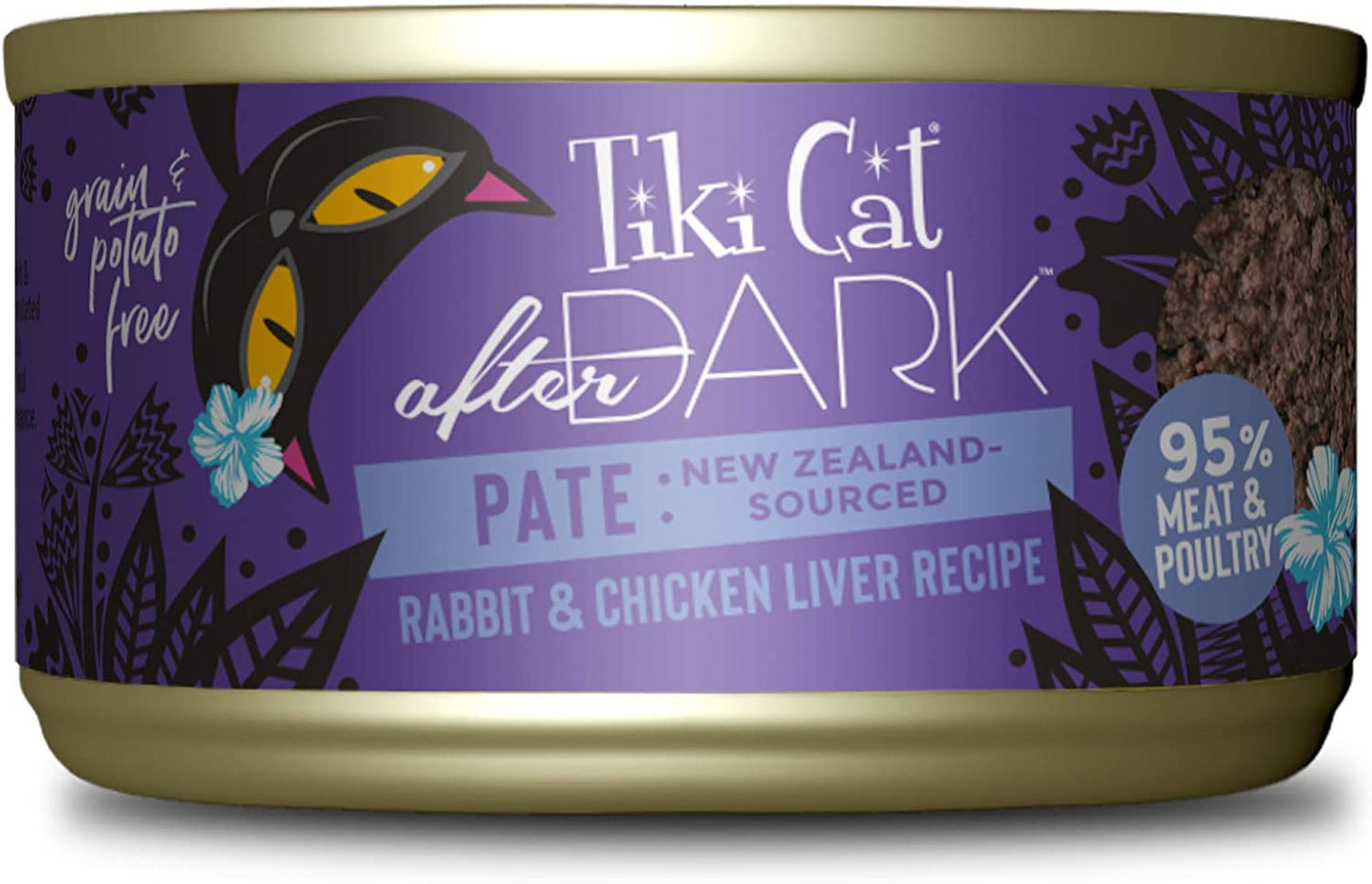 Tiki Pets Cat After Dark Rabbit & Chicken Liver Pate 3oz. (Case of 12)