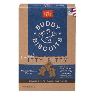 Cloud Star Original Itty Bitty Buddy Biscuits With Bacon and Cheese Dog Treats; 8-Oz. Box