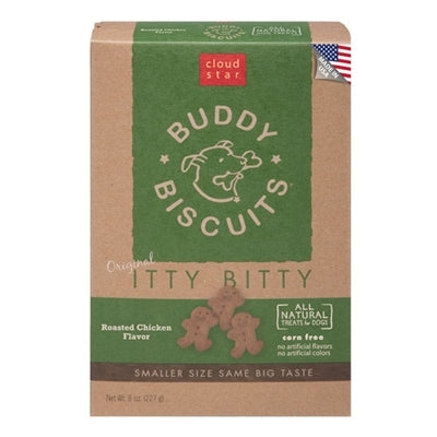 Cloud Star Original Itty Bitty Buddy Biscuits With Roasted Chicken Dog Treats; 8-oz. Box