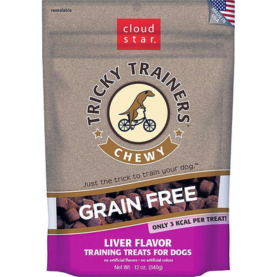 Cloud Star Dog Tricky Trainer Grain Free Chewy Liver 12oz.