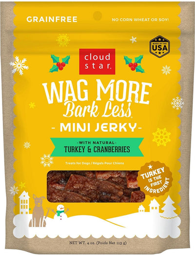 Cloud Star Wagmore Dog Holiday Jerky Duck 4oz.