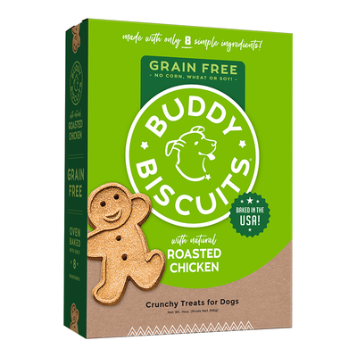 Cloud Star Grain-Free Oven Baked Buddy Biscuits With Rotisserie Chicken Dog Treats 14oz. Box