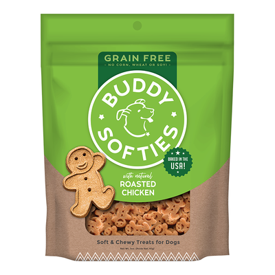 Cloud Star Grain-Free Soft and Chewy Buddy Biscuits With Rotisserie Chicken Dog Treats; 5oz. Bag