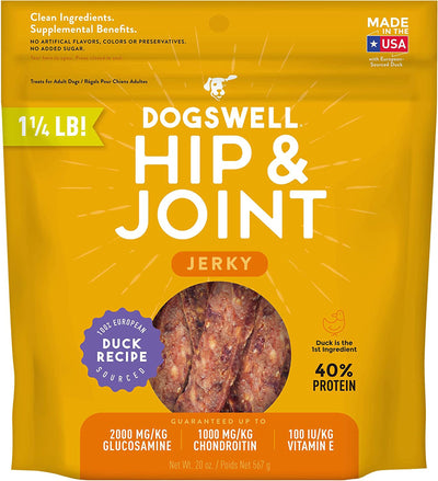 Dogswell Hip & Joint Grain-Free Jerky Dog Treat Regular Duck 1ea/20 oz