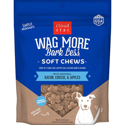 Cloudstar Wagmore Dog Soft And Chewy Bacon And Cheese 6oz.