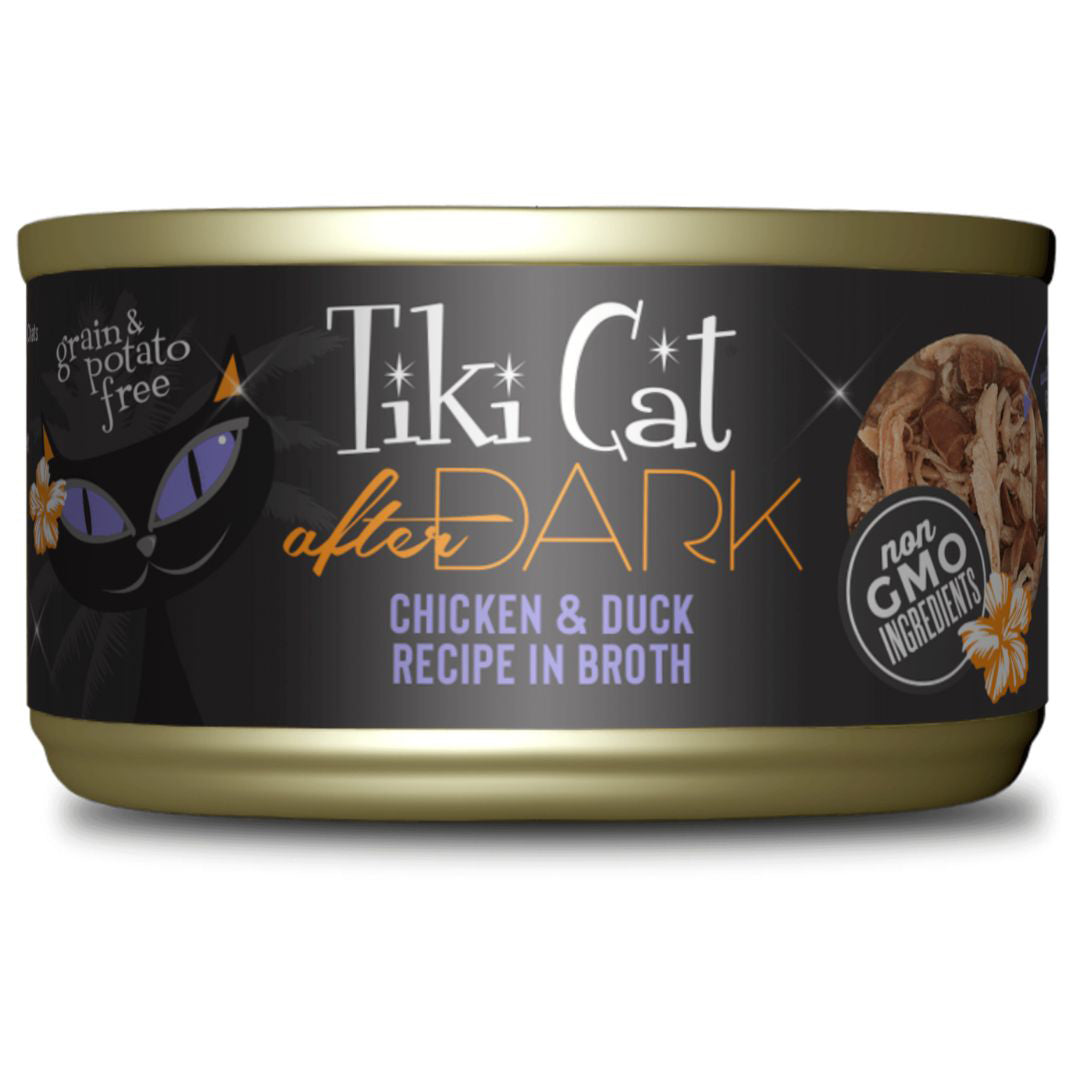 Tiki Pet Cat After Dark Pate Chicken & Duck 2.8oz. (Case of 12)