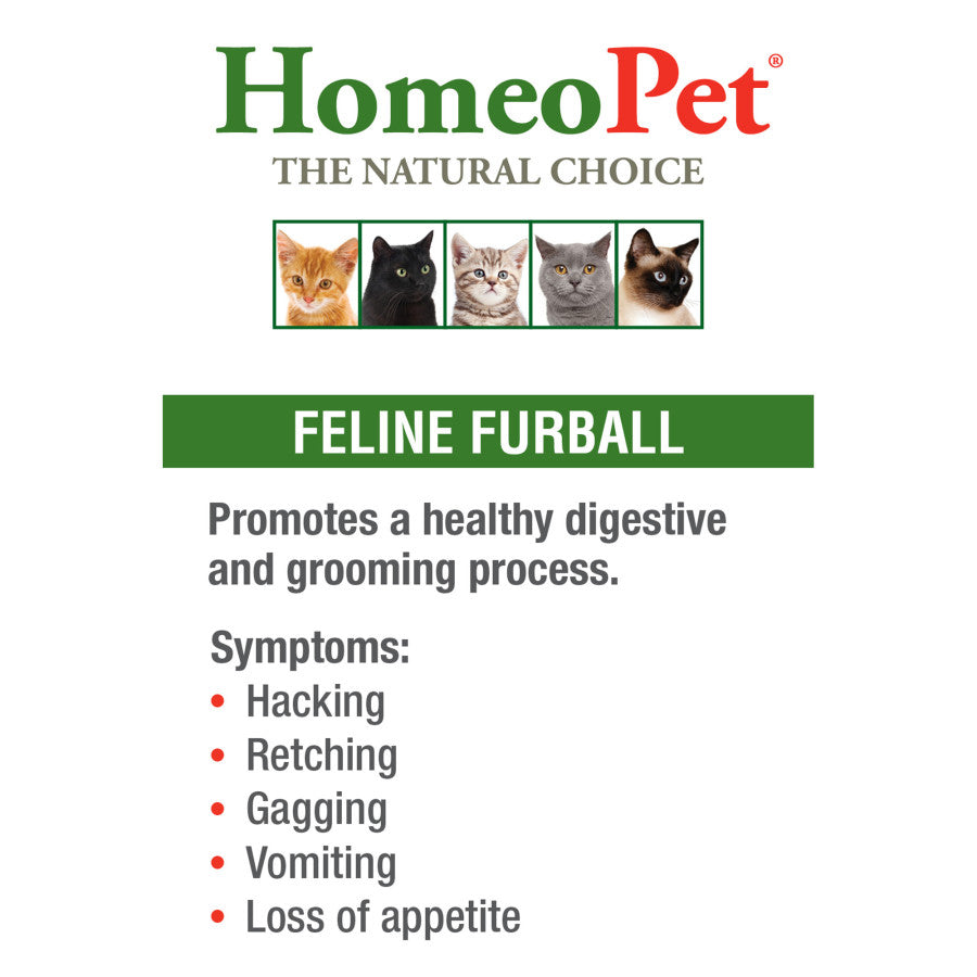 HomeoPet FELINE Furball Relief 1ea/0.5 fl oz