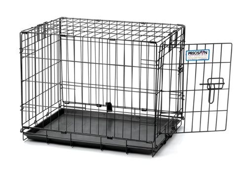 Precision Pet Products ProValu 1 Door Wire Dog Crate Black 1ea/42 in