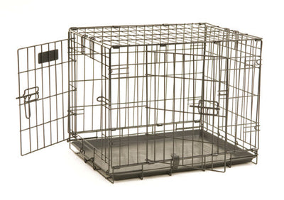 Precision Pet Products ProValu 2 Door Wire Dog Crate Black 1ea/42 in