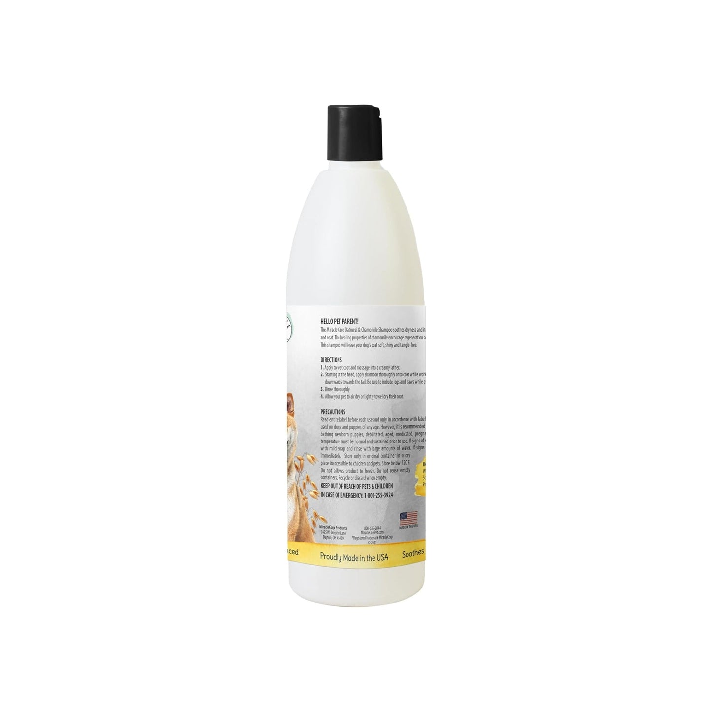 Miracle Care Oatmeal & Chamomile Shampoo For Dogs 16oz.