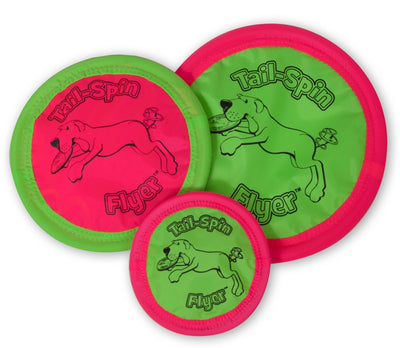 Booda Tail Spin Flyer Dog Toy Multi-Color 1ea/7 in
