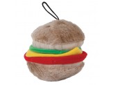 Aspen Hamburger with Squeakers Small Dog & Puppy Toy Multi-Color 1ea/MD