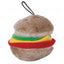 Aspen Hamburger with Squeakers Small Dog & Puppy Toy Multi-Color 1ea/MD