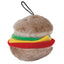 Aspen Hamburger with Squeakers Small Dog & Puppy Toy Multi-Color 1ea/MD