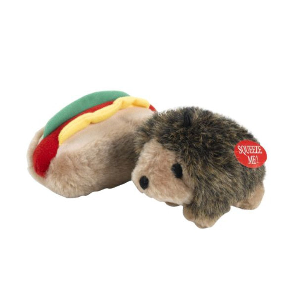 Aspen Hedgehog & Hotdog with Squeakers Small Dog & Puppy Toy Multi-Color 1ea/SM, 2 pk