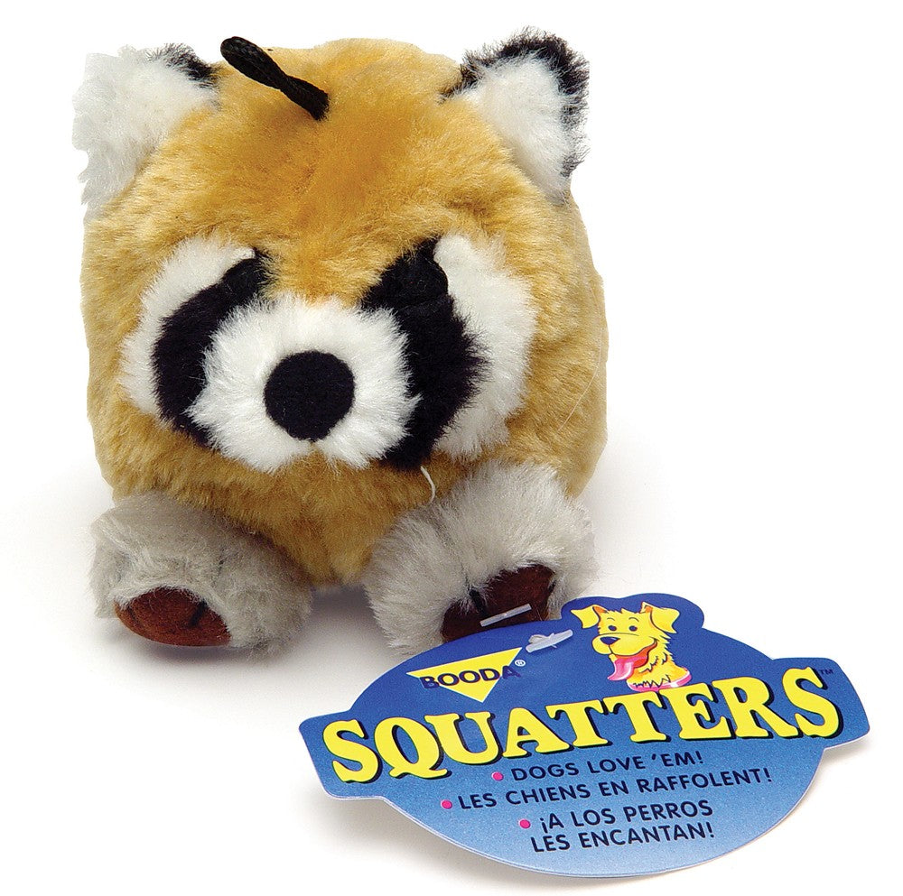 Booda Squatter Dog Toy Raccoon 1ea/MD