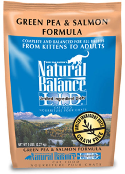 Natural Balance Pet Foods L.I.D. Dry Cat Food Green Pea & Salmon 1ea/5 lb