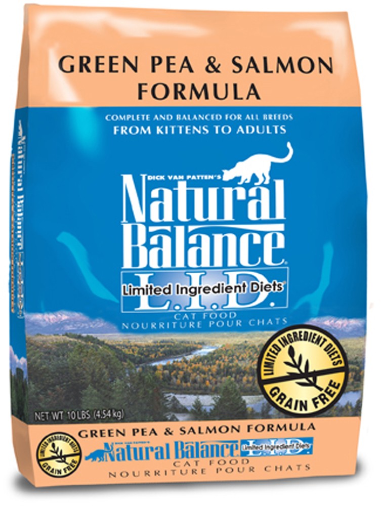Natural Balance Pet Foods L.I.D. Dry Cat Food Green Pea & Salmon 1ea/10 lb
