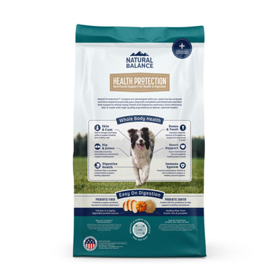 Natural Balance Pet Foods Health Protection Dry Dog Food Chicken, Rice  Pumpkin, 1ea/4 lb