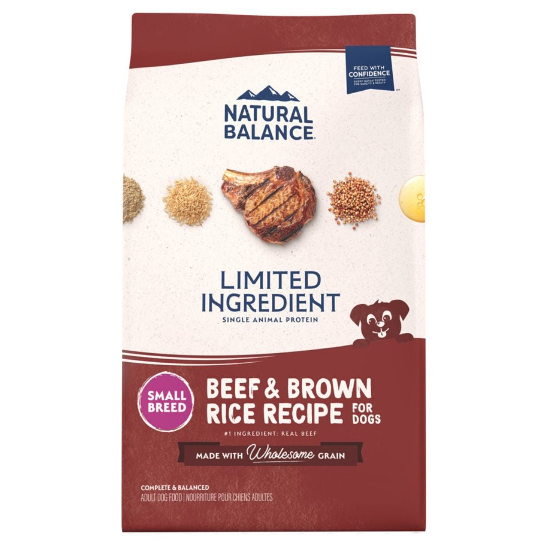 Natural Balance Pet Foods L.I.D. Small Breed Bites Dry Dog Food Beef & Brown Rice 1ea/12 lb
