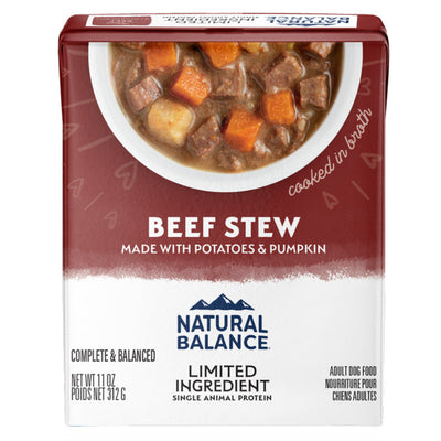 Natural Balance Pet Foods L.I.D. Stew Wet Dog Food Beef Stew 11oz. (Case of 12)