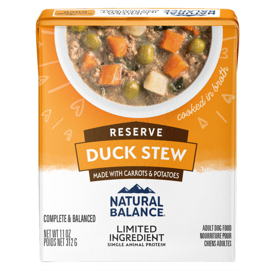 Natural Balance Pet Foods L.I.D. Stew Wet Dog Food Duck Stew 11oz. (Case of 12)
