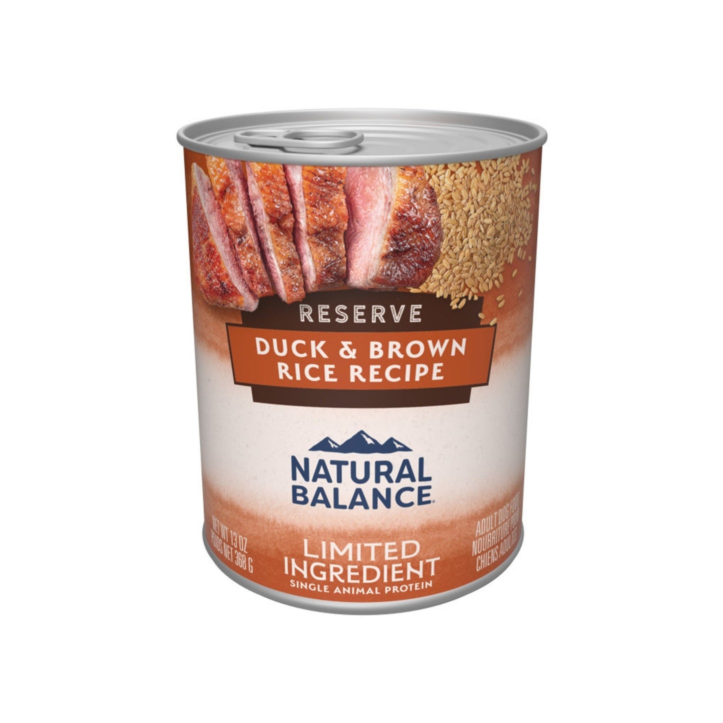 Natural Balance Pet Foods LID Reserve Canned Dog Food Duck & Brown Rice 13oz. (Case of 12)