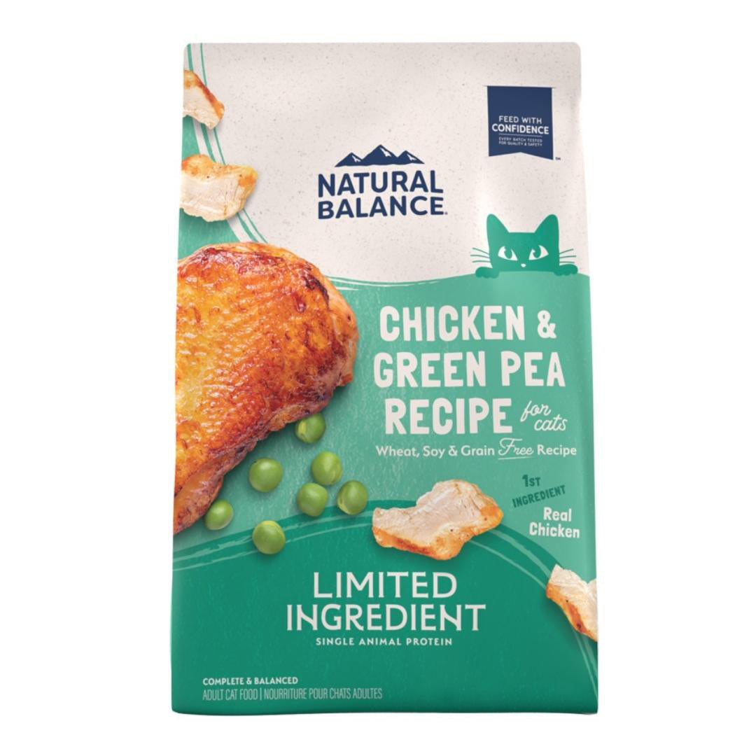 Natural Balance Pet Foods L.I.D. Dry Cat Food Green Pea & Chicken 1ea/4 lb
