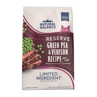 Natural Balance Pet Foods L.I.D. Reserve Dry Cat Food Green Pea & Venison, 1ea/8 lb