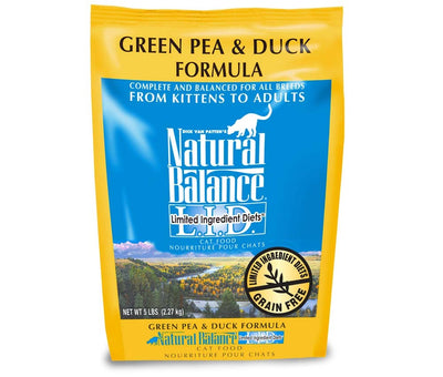 Natural Balance Pet Foods L.I.D. Dry Cat Food Green Pea & Duck 1ea/5 lb