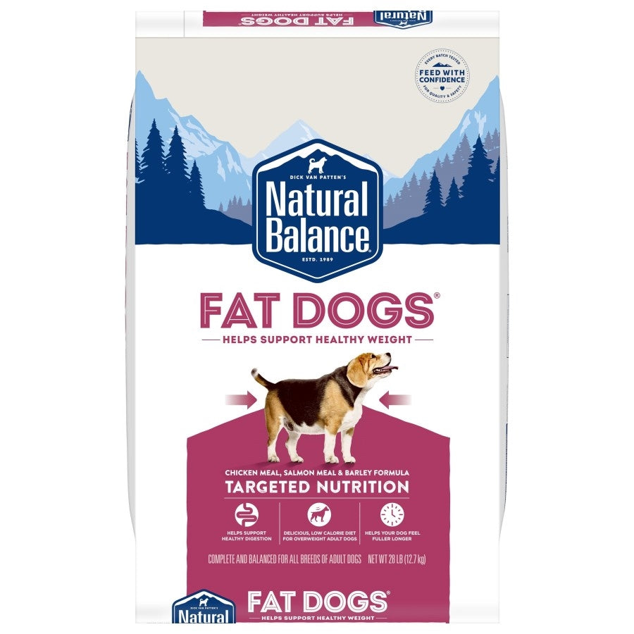 Natural Balance Pet Foods Ultra Fat Dogs Low Calorie Dry Dog Food Chicken & Salmon 1ea/28 lb
