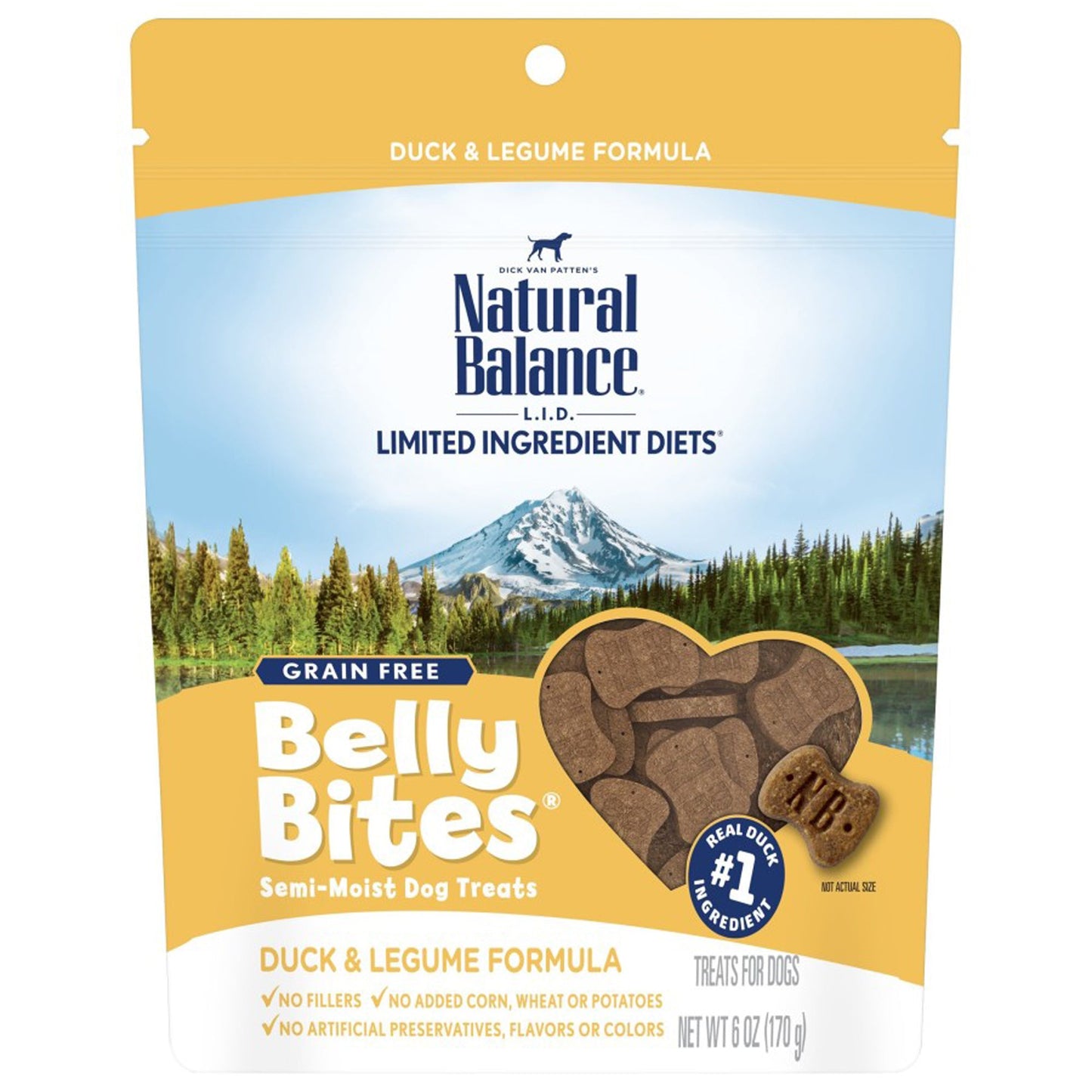 Natural Balance Pet Foods Belly Bites Dog Treats Duck & Legume 1ea/6 oz