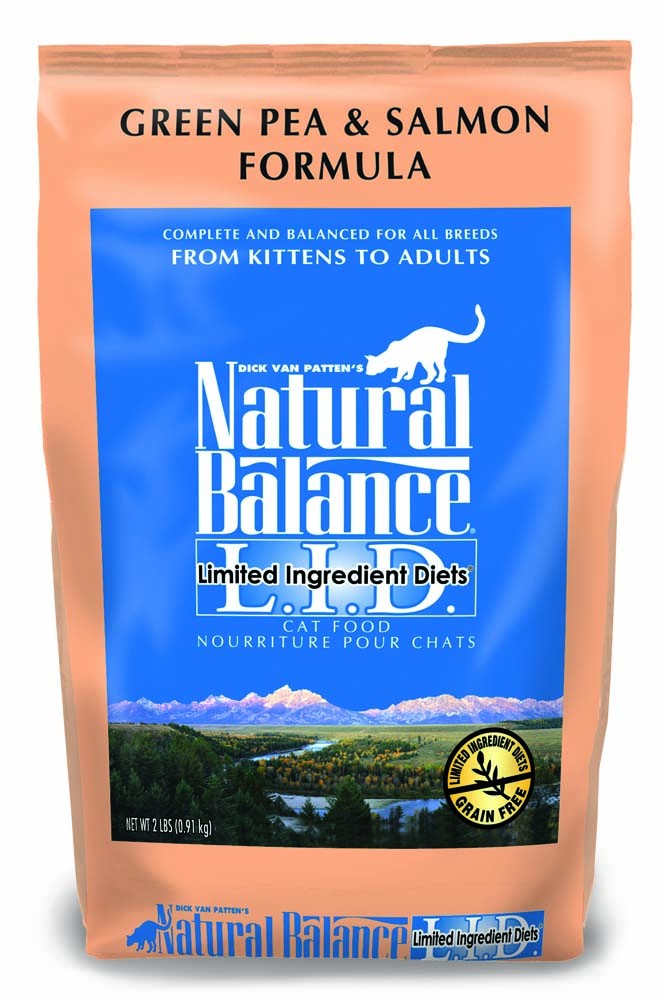 Natural Balance Pet Foods L.I.D. Dry Cat Food Green Pea & Salmon 1ea/2 lb