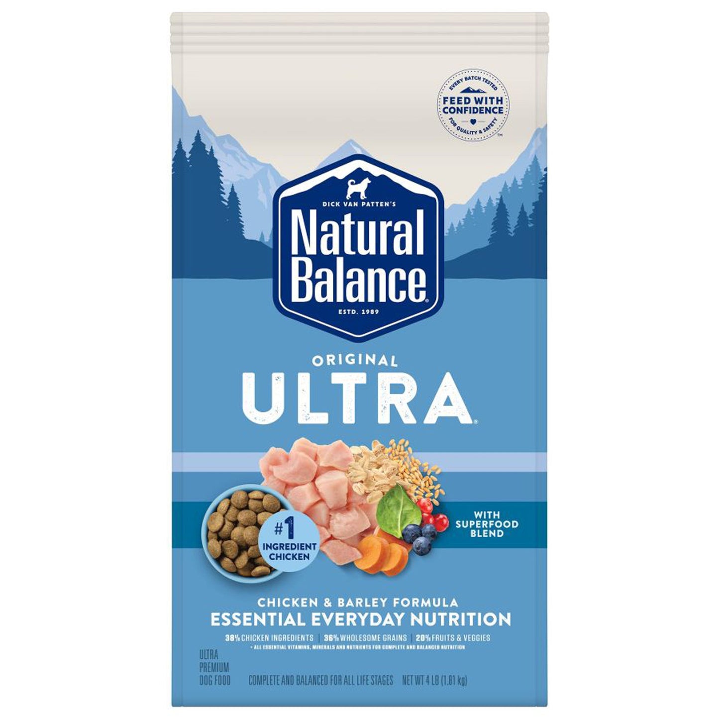 Natural Balance Pet Foods Ultra Dry Dog Food Chicken 1ea/4 lb