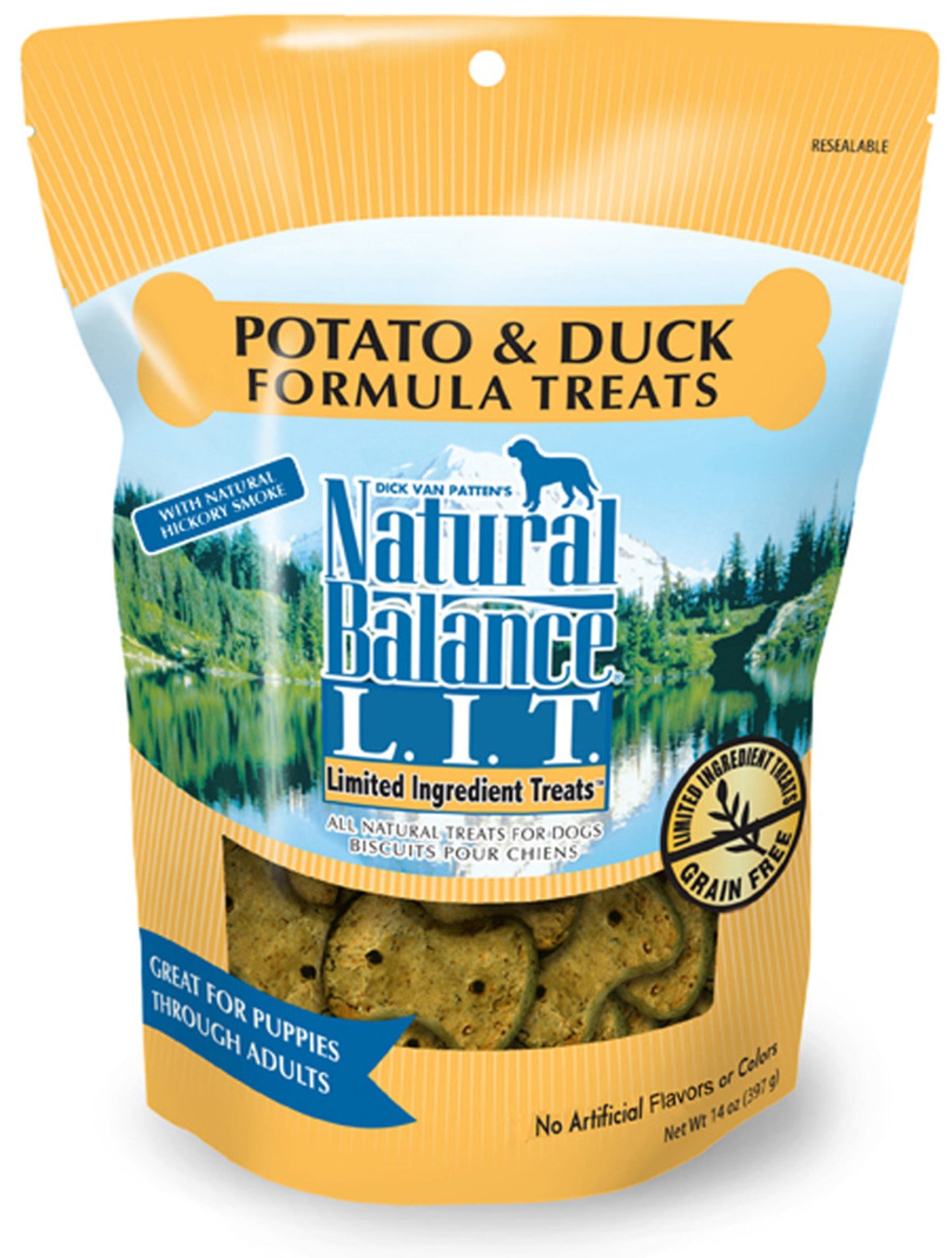 Natural Balance Pet Foods Rewards Crunchy Biscuits Small Breed Dog Treats Duck & Potato 1ea/14 oz