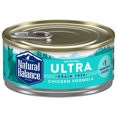 Natural Balance Pet Foods Original Ultra Grain Free Adult Wet Cat Food Chicken 24ea/5.5 oz