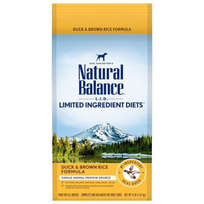 Natural Balance Pet Foods L.I.D. Adult Dry Dog Food Duck & Brown Rice 1ea/4 lb