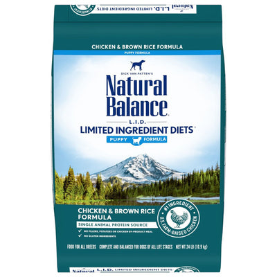 Natural Balance Pet Foods L.I.D. Puppy Dry Dog Food Chicken & Brown Rice 1ea/24 lb