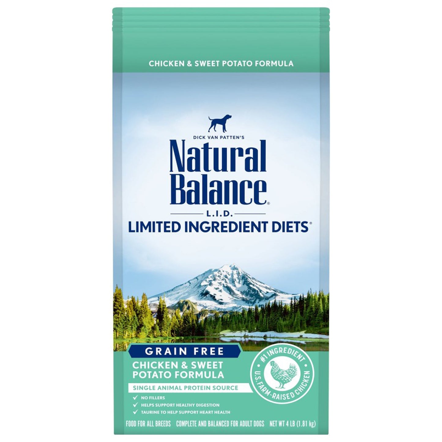 Natural Balance Pet Foods L.I.D. Adult Dry Dog Food Chicken & Sweet Potato 1ea/4 lb