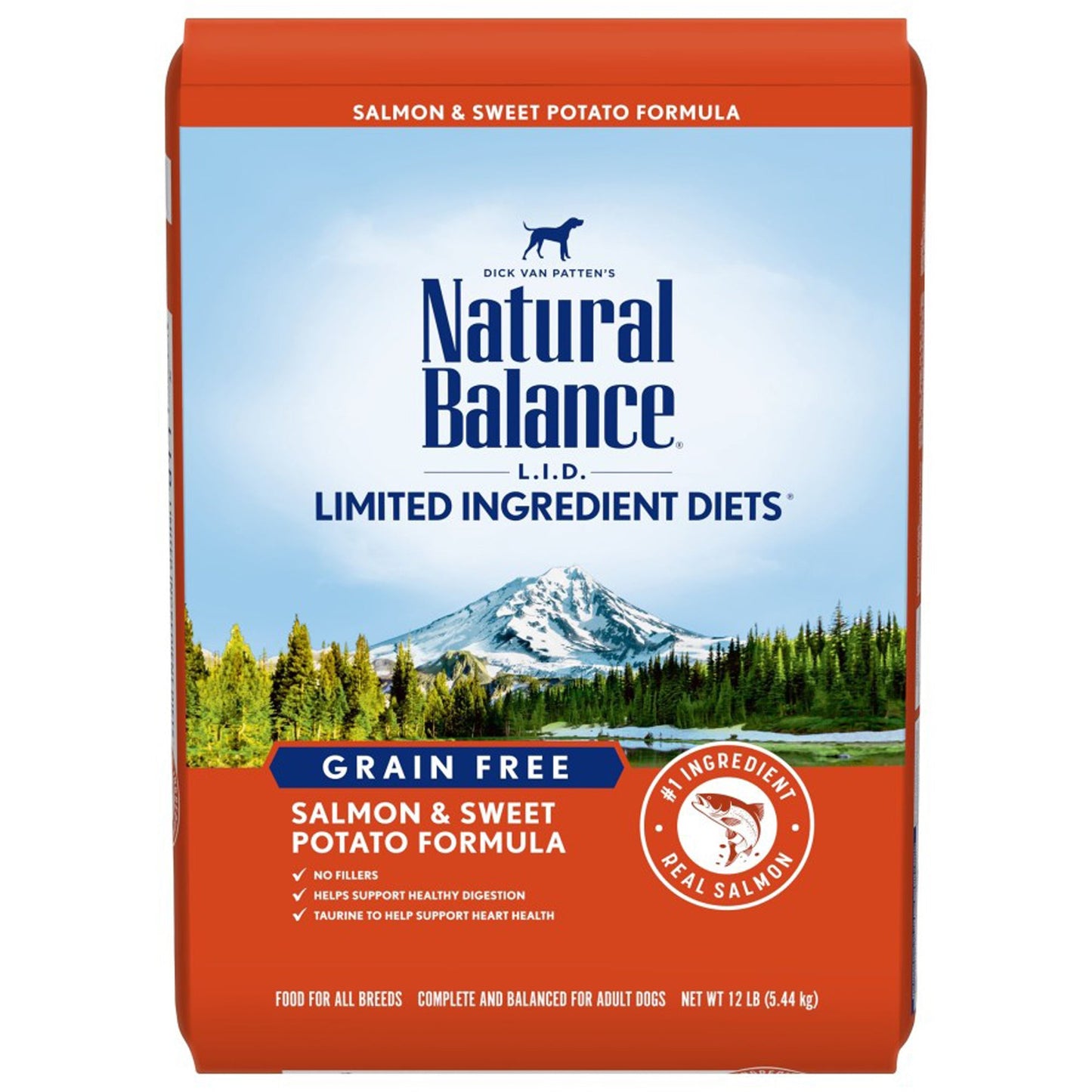 Natural Balance Pet Foods L.I.D. Adult Dry Dog Food Salmon & Sweet Potato 1ea/12 lb