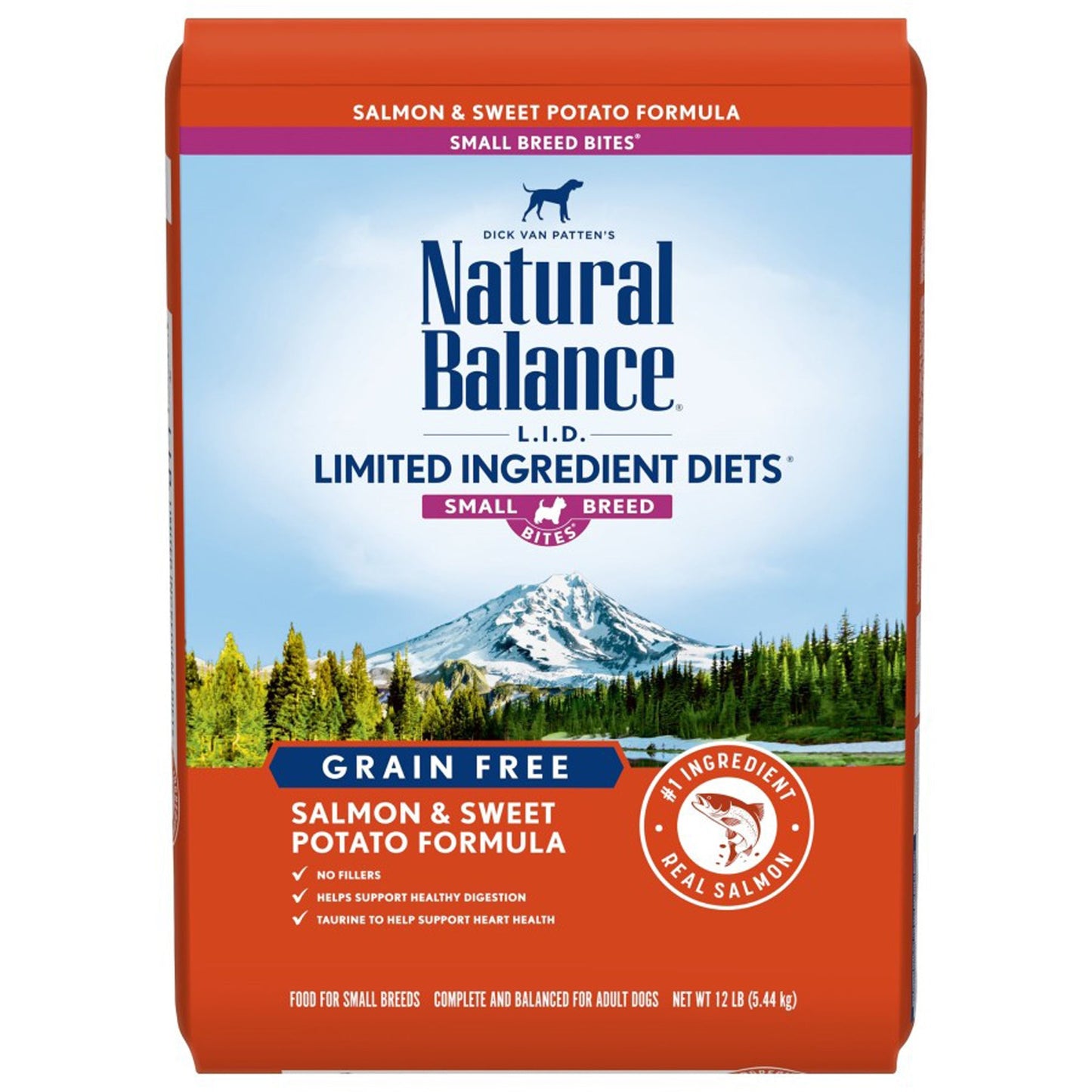 Natural Balance Pet Foods L.I.D. Small Breed Bites Dry Dog Food Salmon & Sweet Potato 1ea/12 lb